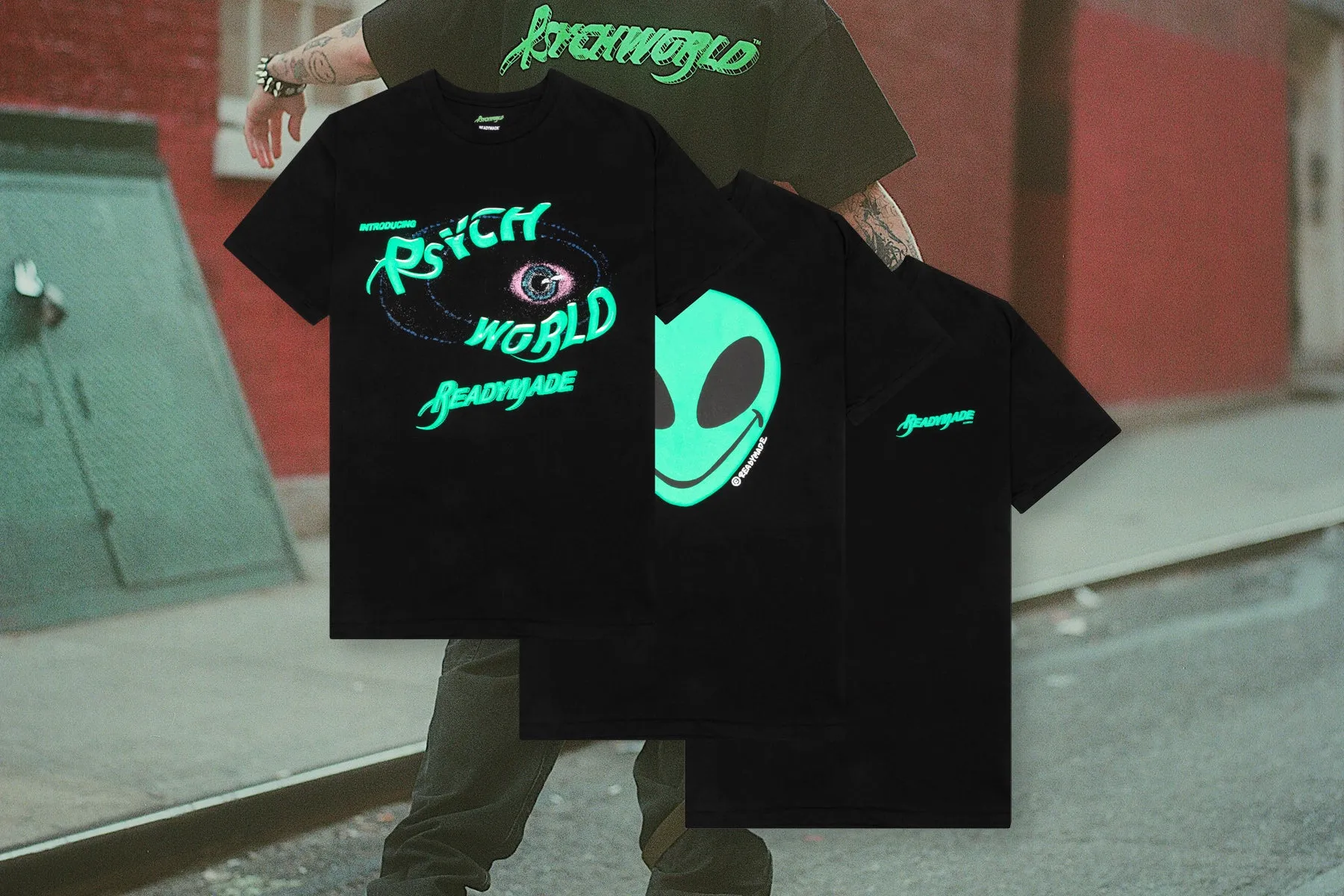 Readymade x Psychworld 3 Pack Tee - Black