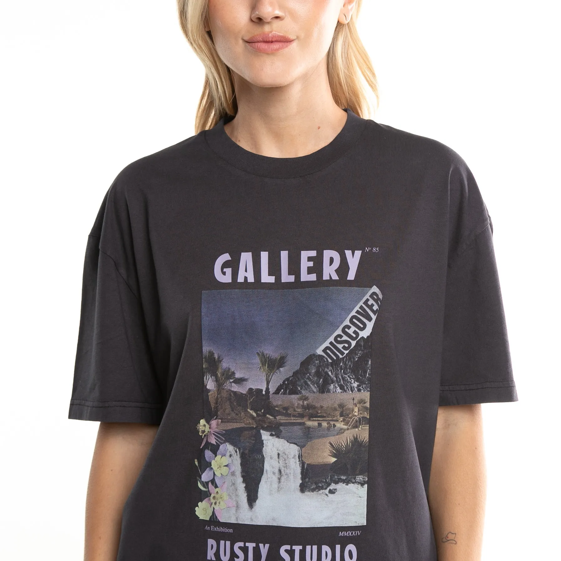 Remera Mc Rusty Rusty Studio Oversize Tee Ld Black