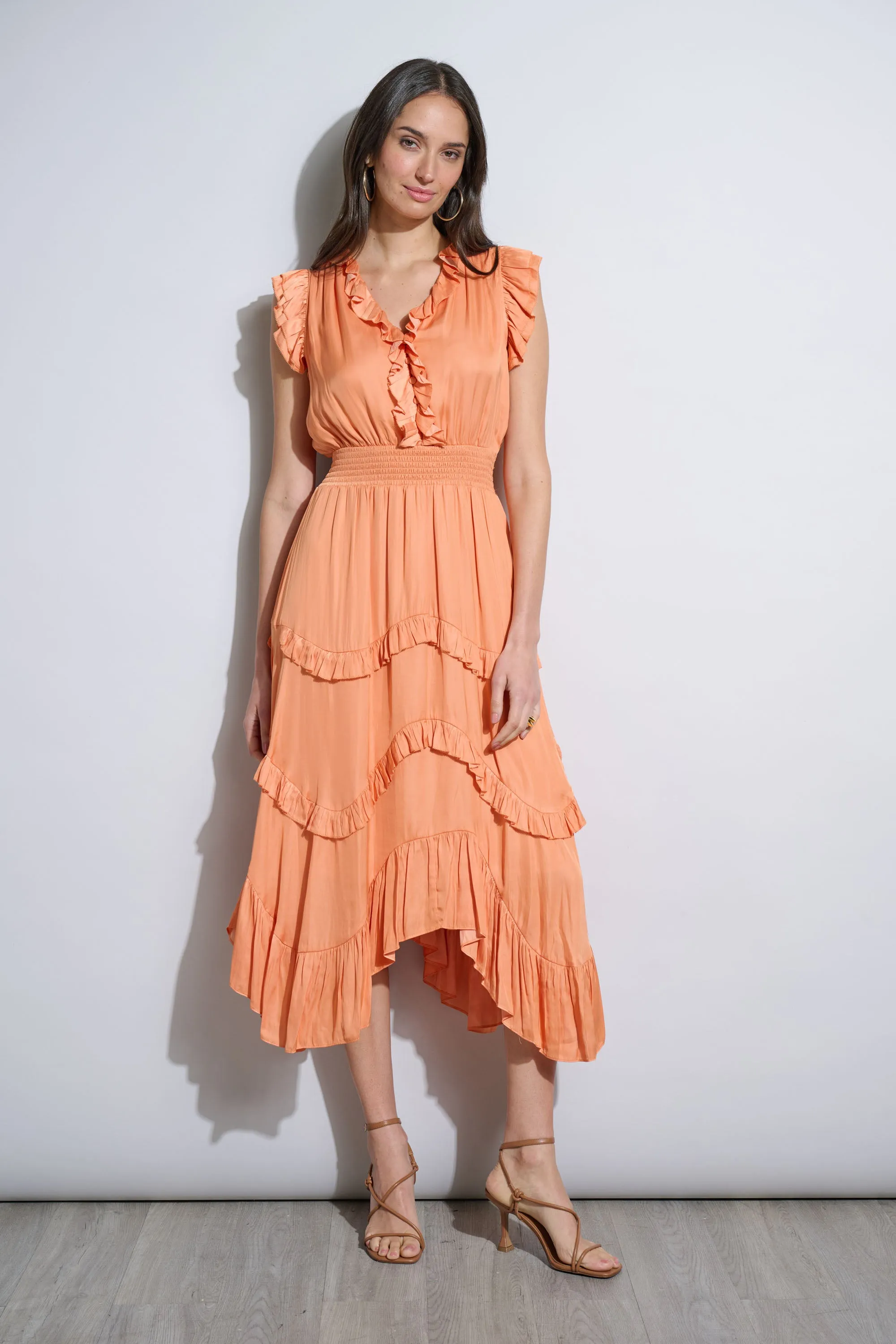 Ruffle Midi Dress