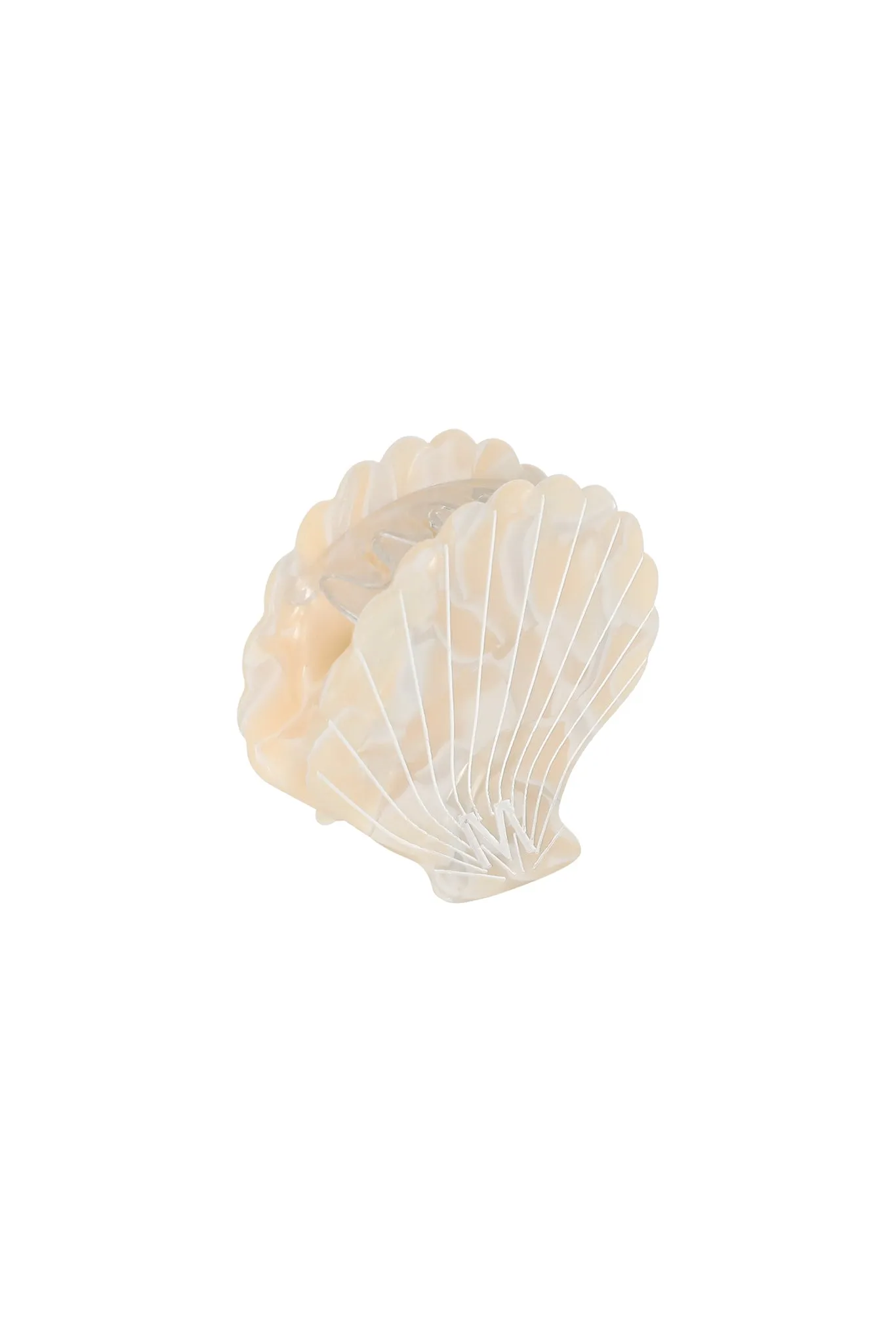 Sanibel Shell Hair Clip - Ivory Swirl