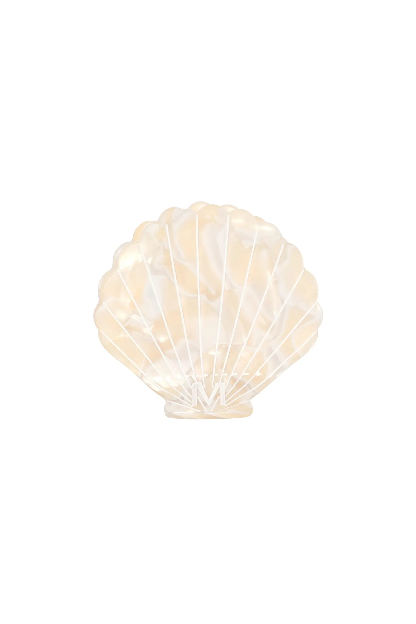 Sanibel Shell Hair Clip - Ivory Swirl