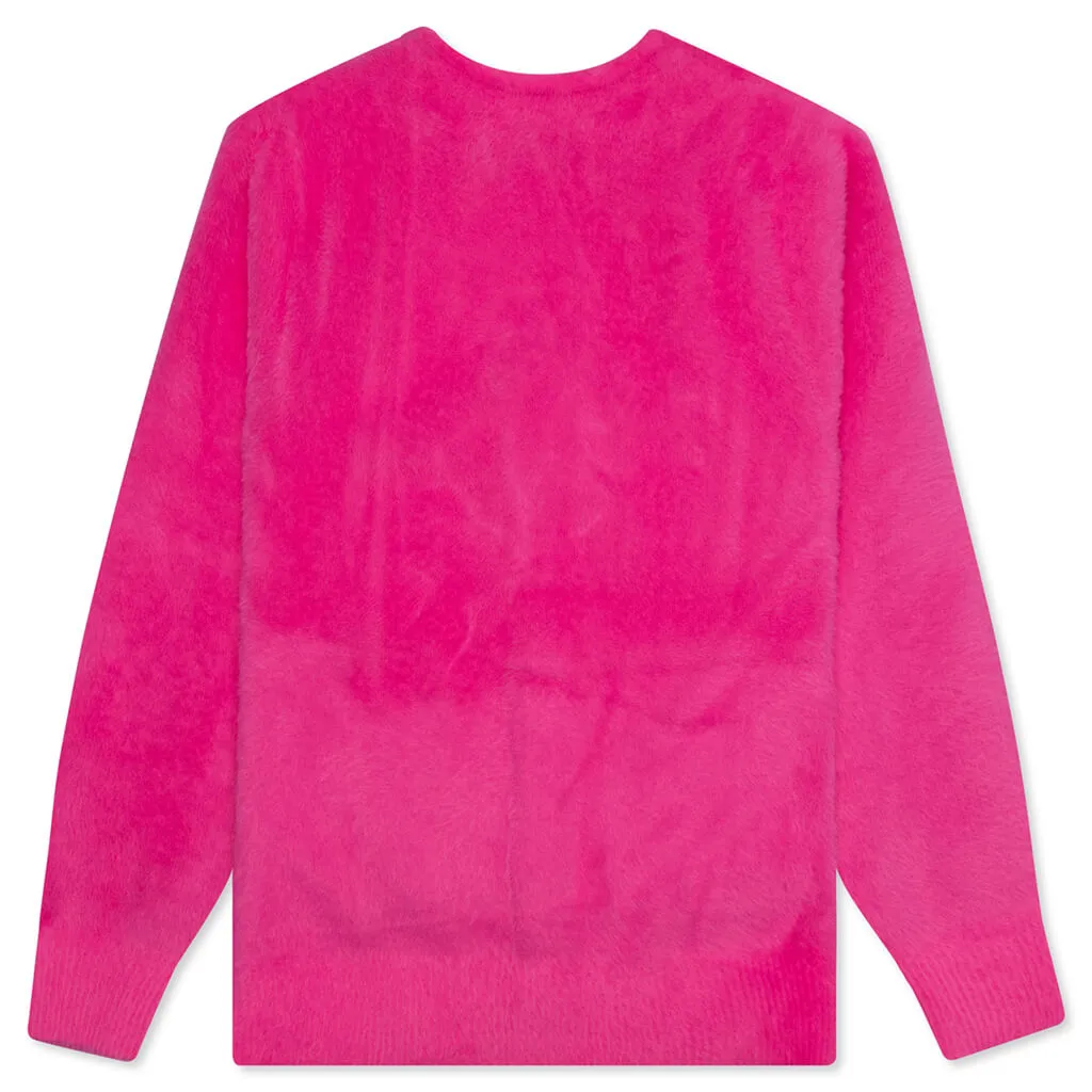 Shaggy Cardigan - Fuchsia