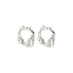 Smile Silver Plated Earrings