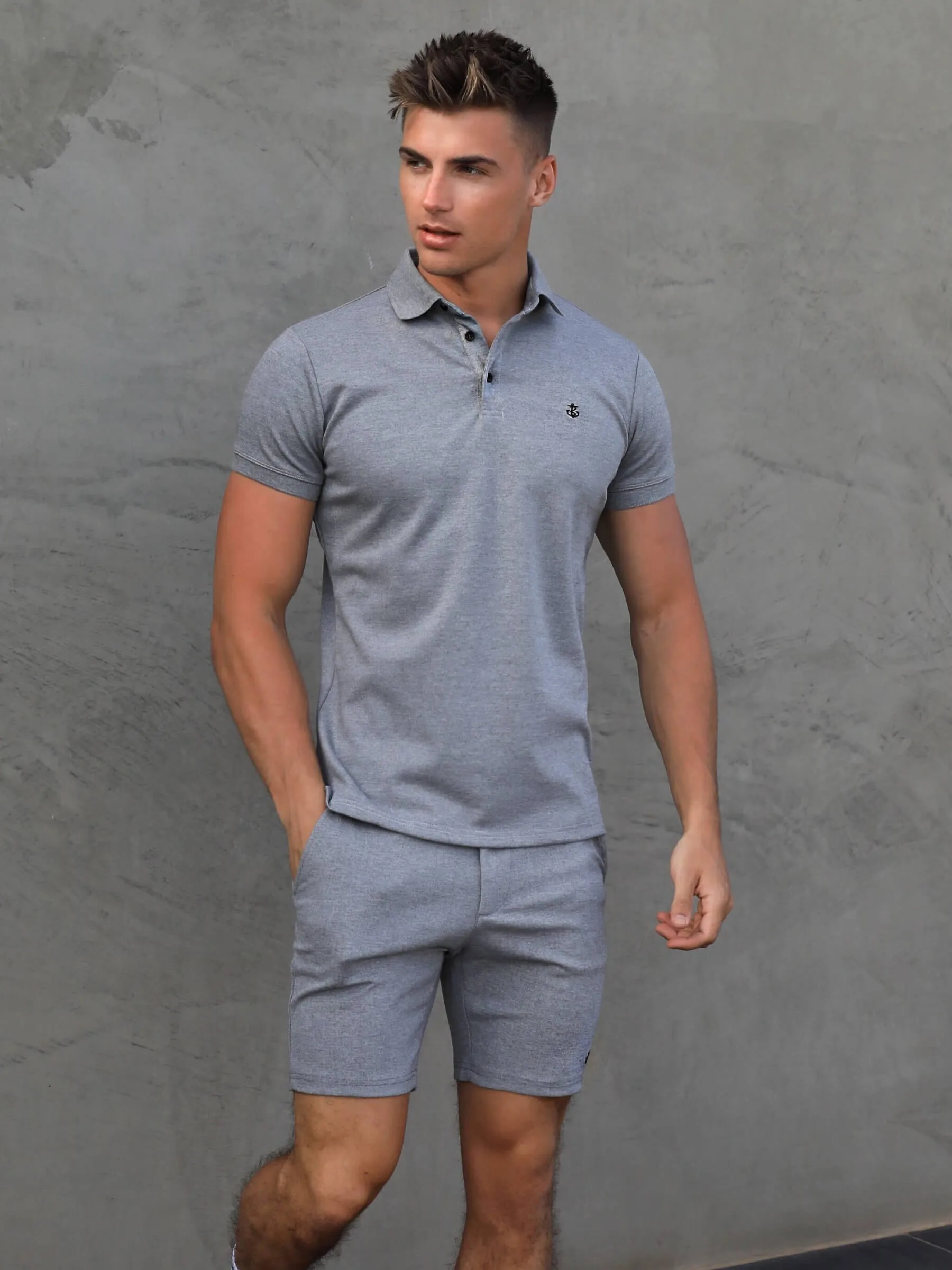 Sorrento Stretch Fit Shorts - Grey