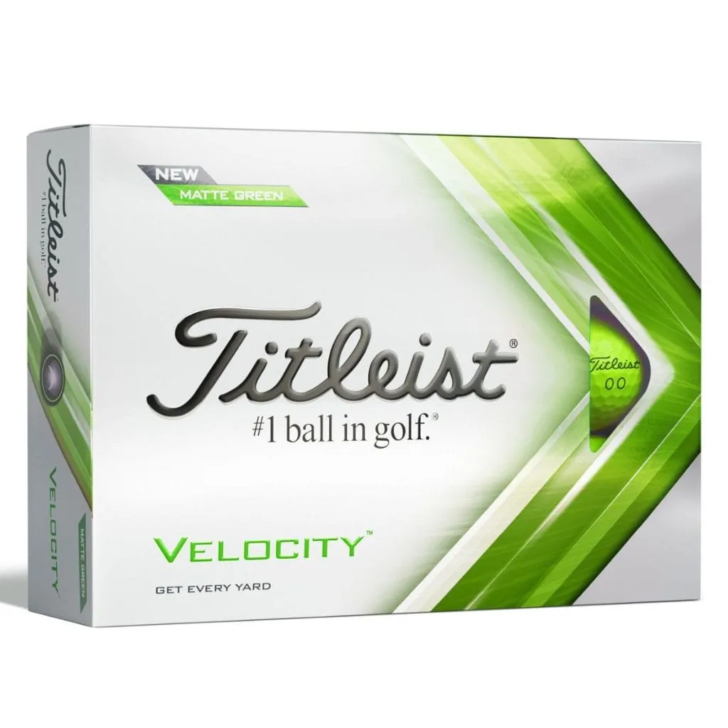 Titleist Velocity Golfballen Matte - Groen