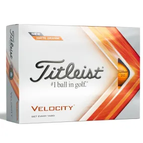 Titleist Velocity Golfballen Matte - Oranje 2022