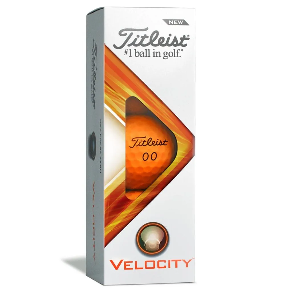 Titleist Velocity Golfballen Matte - Oranje 2022