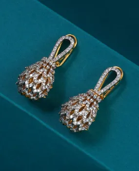 Zircon Contemporary Jhumka Earrings